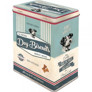 Cutie metalică L - Pfotenschild - Dog Bisquits - Biscuiti pentru Caini