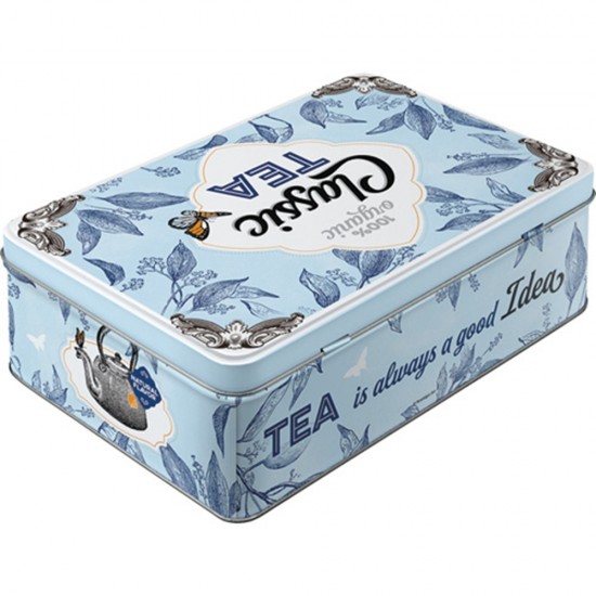 Cutie metalică plată - Classic Tea