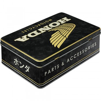 Cutie metalică plată - Honda Mc Parts ; Accessories Gold
