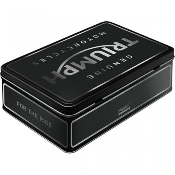 Cutie metalică plată - Triumph Parts ; Accessories Silver