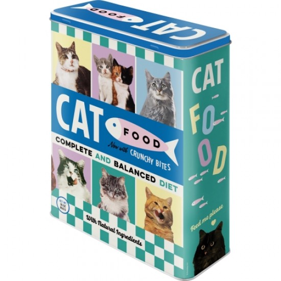 Cutie metalică XL - Cat Food Fish - Hrana pentru Pisici