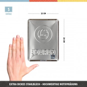 Placă 15 x 20 - Skoda - Garaj Placă 15 x 20 - Skoda - Garaj