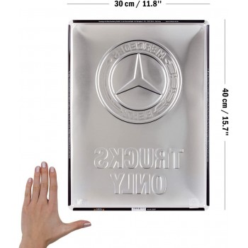 Placă 30 x 40 - Daimler Truck - Trucks Only - Parcare Doar pentru Camioane Mercedes Placă 30 x 40 - Daimler Truck - Trucks Only - Parcare Doar pentru Camioane Mercedes
