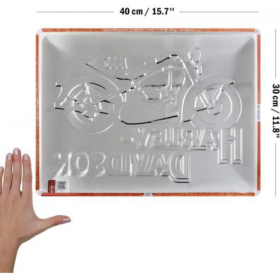 Placă Decor 30 x 40 - Harley Davidson Motociclete Din 1935