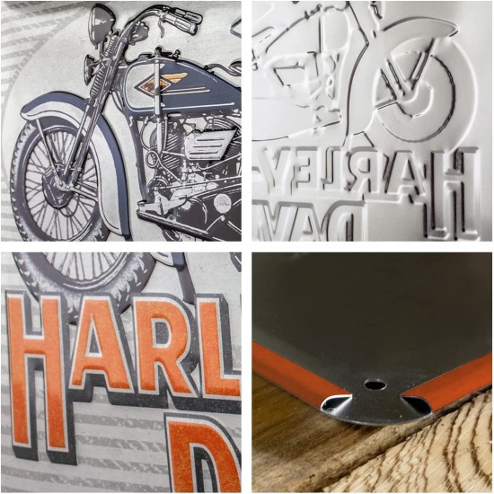 Placă Decor 30 x 40 - Harley Davidson Motociclete Din 1935
