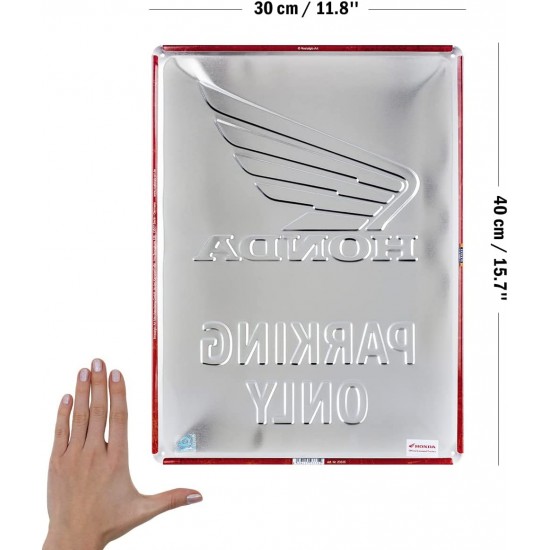 Placă Decor 30 x 40 - Honda Mc - Parking Only - Parcare Doar pentru Honda