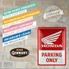 Placă Decor 30 x 40 - Honda Mc - Parking Only - Parcare Doar pentru Honda