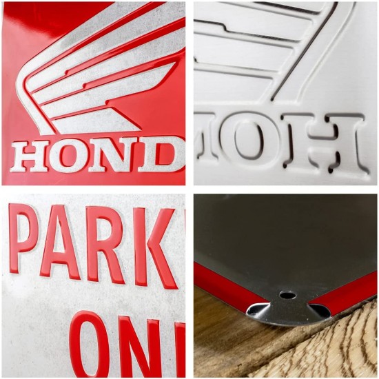 Placă Decor 30 x 40 - Honda Mc - Parking Only - Parcare Doar pentru Honda