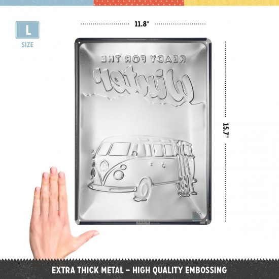 Placă Decor 30 x 40 - Volkswagen Bulli Ready For The Winter