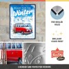 Placă Decor 30 x 40 - Volkswagen Bulli Ready For The Winter