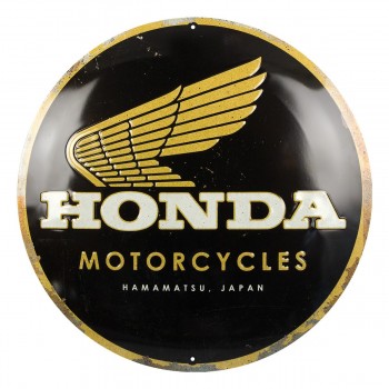 Placă decor 35cm - Honda Mc Motociclete - Sigla Aurie Placă decor 35cm - Honda Mc Motociclete - Sigla Aurie