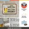 Placă Decor metalică 15 x 20 - Drink Beer Three Days - Beau Bere 3 Zile