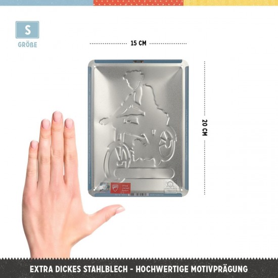 Placă Decor metalică 15 x 20 - Ducati Cilindrata 60 Pin Up