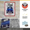 Placă Decor metalică 15 x 20 - Fiat 500 - The Italian Classic - Clasicul Italienesc