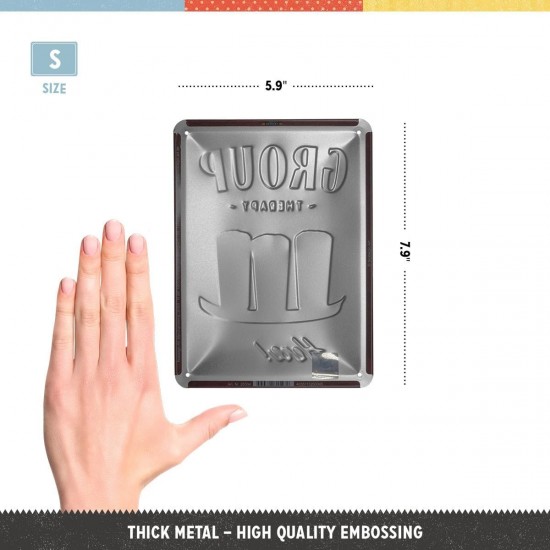 Placă Decor metalică 15 x 20 - Group Therapy - Beer - Bere - Terapie de Grup