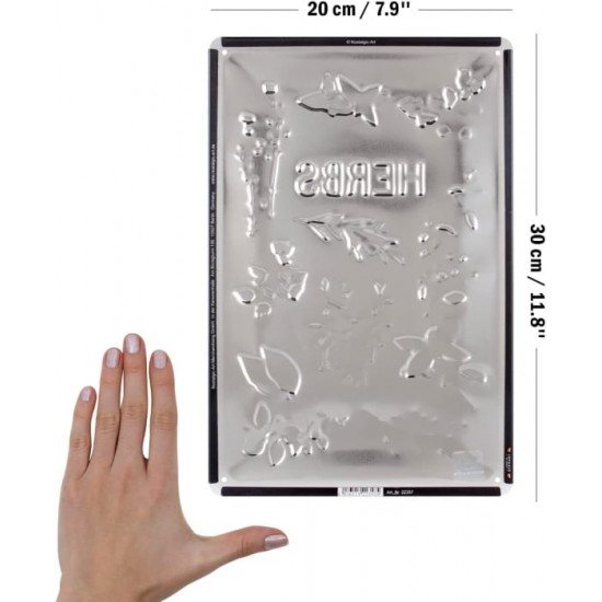 Placă Decor metalică 20 x 30 - Homegrown Herbs - Verdeturi Crescute Acasa