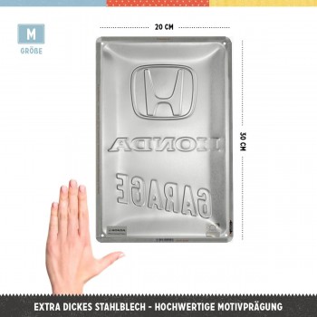 Placă Decor metalică 20 x 30 - Honda Am Garage - Garaj Auto Placă Decor metalică 20 x 30 - Honda Am Garage - Garaj Auto