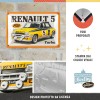 Placă Decor metalică 20 x 30 - Renault R5 Turbo 1980
