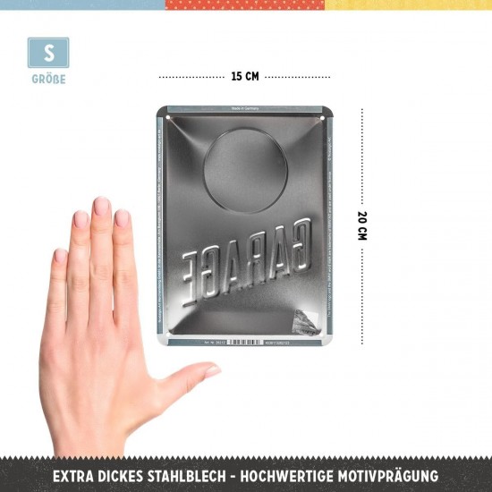 Placă metalică 15 x 20 - BMW - Garaj