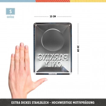 Placă metalică 15 x 20 - BMW - Parking Only Blue - Parcare Doar pentru BMW - Albastru Placă metalică 15 x 20 - BMW - Parking Only Blue - Parcare Doar pentru BMW - Albastru