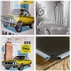 Placă metalică 15 x 20cm -  Opel - Manta Gt/E Collaj