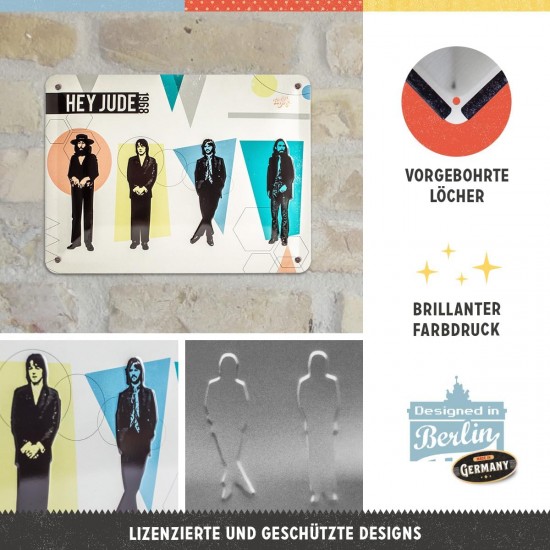Placă metalică 15 x 20 - Hey Jude