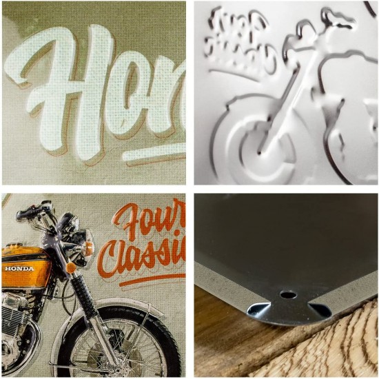 Placă metalică 15 x 20 - Honda Mc - Cb750