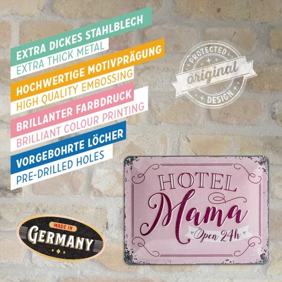 Placă metalică 15 x 20 - Hotel Mama