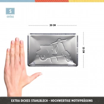 Placă metalică 15 x 20 - Vespa - Inca Din 1946 Placă metalică 15 x 20 - Vespa - Inca Din 1946