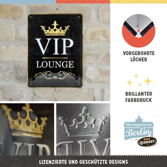 Placă metalică 15 x 20 - Vip Lounge - Terasa Vip