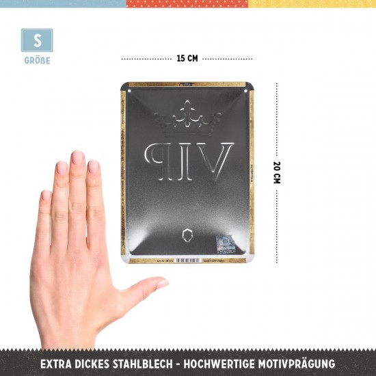 Placă metalică 15 x 20 - Vip Lounge - Terasa Vip