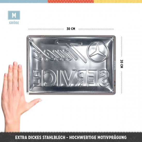 Placă metalică 20 x 30 - Daimler Truck - Service
