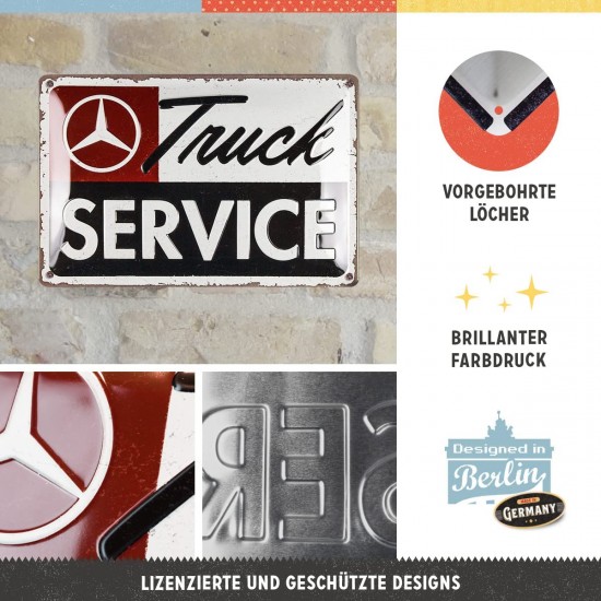 Placă metalică 20 x 30 - Daimler Truck - Service