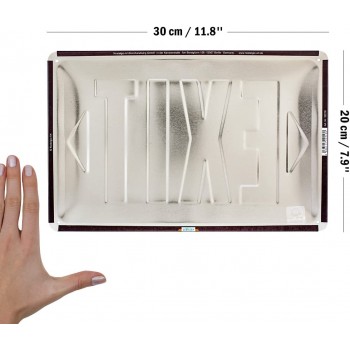 Placă metalică 20 x 30 - Exit - Iesire