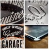 Placă metalică 20 x 30 - Harley-Davidson Garage - Garaj