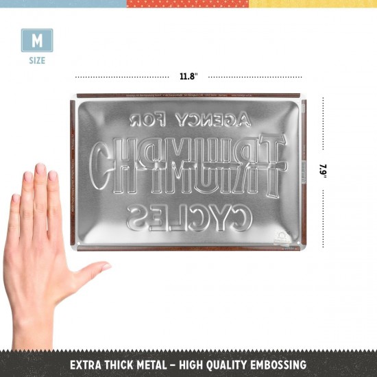 Placă metalică 20 x 30 - Triumph Agency For Cycles - Agentia Motocicletelor