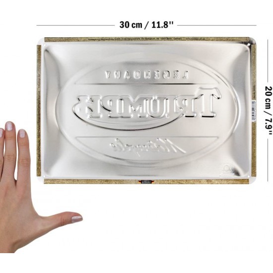 Placă metalică 20 x 30 - Triumph - Legendary Motorcycles - Motociclete Legendare