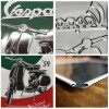 Placă metalică 20 x 30 - Vespa - The Italian Classic - Vespa - Clasicul Italienesc