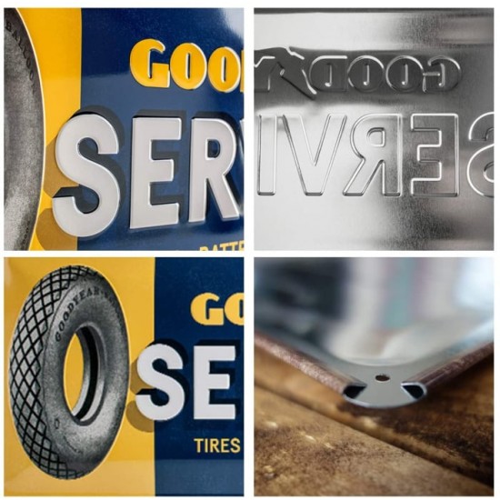 Placă metalică 25 x 50 - Goodyear Service