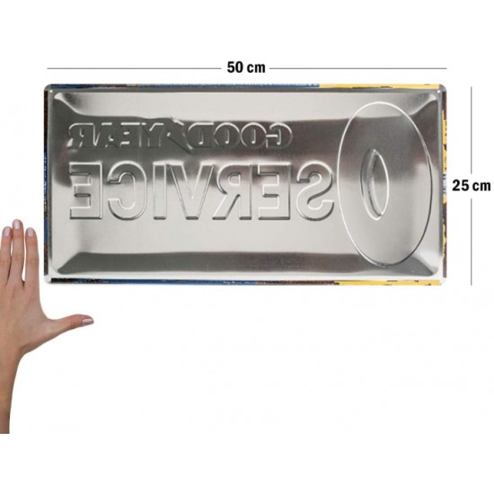 Placă metalică 25 x 50 - Goodyear Service