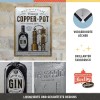 Placă metalică 30 x 40 - Copper Pot Gin - Gin la Butelie de Cupru