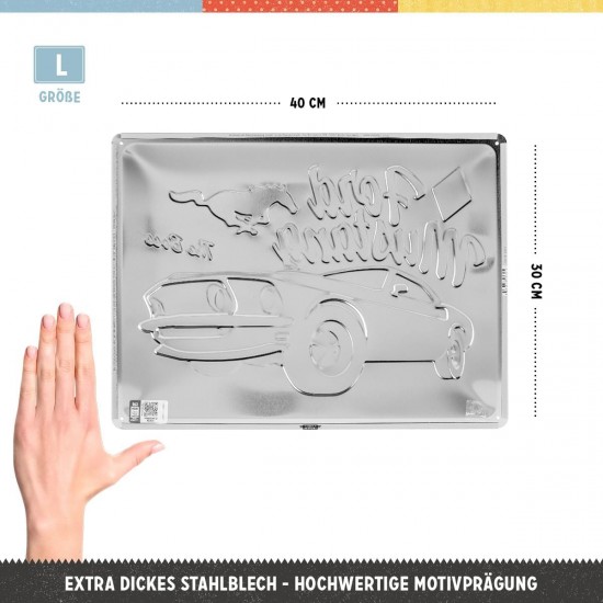 Placă metalică 30 x 40 - Ford Mustang - The Boss