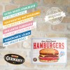 Placă metalică 30 x 40 - Hamburgers