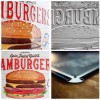 Placă metalică 30 x 40 - Hamburgers