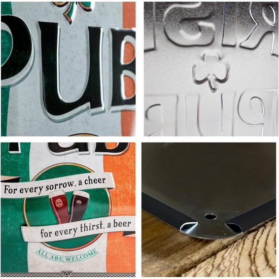 Placă metalică 30 x 40 - Irish Pub - Crasma Irlandeza