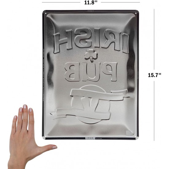 Placă metalică 30 x 40 - Irish Pub - Crasma Irlandeza