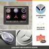 Placă metalică 30 x 40 - Mercedes-Benz Logo Evolution - Evolutia Siglei