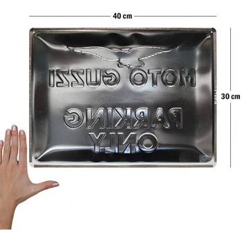 Placă metalică 30 x 40 - Moto Guzzi - Parking Only - Parcare Doar pentru Moto Guzzi Placă metalică 30 x 40 - Moto Guzzi - Parking Only - Parcare Doar pentru Moto Guzzi