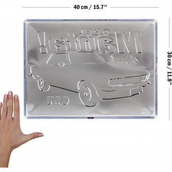 Placă metalică 30 x 40 - Opel - Manta Gt/E Placă metalică 30 x 40 - Opel - Manta Gt/E