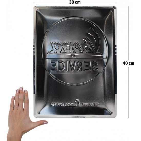 Placă metalică 30 x 40 - Vespa - Service